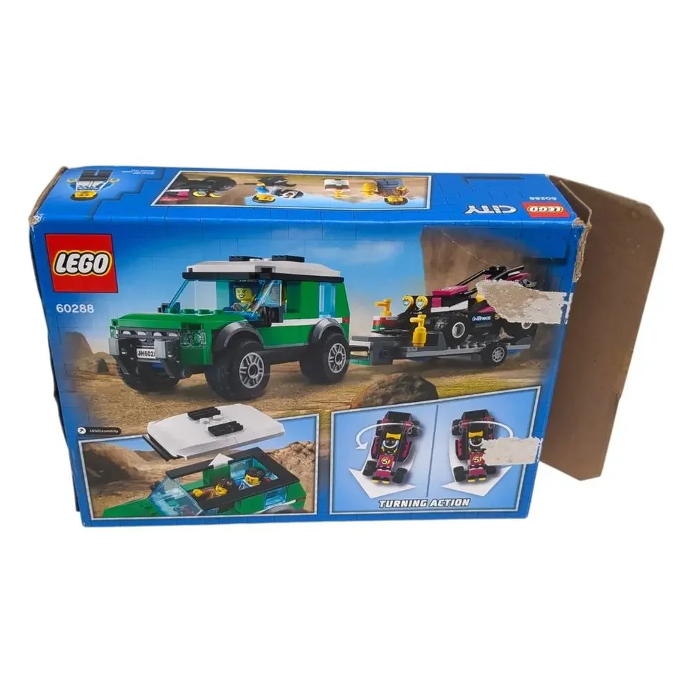 LEGO 60288 CITY Race Buggy Transporter Retired 99% Complete 2/3 Packages Sealed